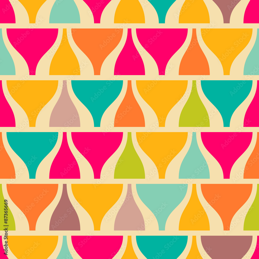 Retro style abstract seamless pattern Retro style abstract seamless pattern