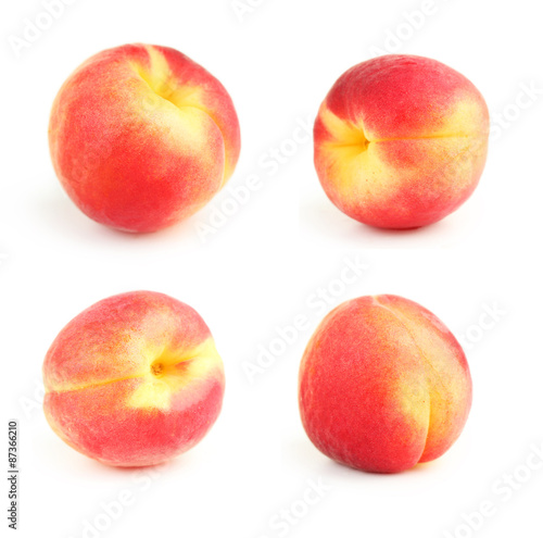 Fresh apricot isolated on a white