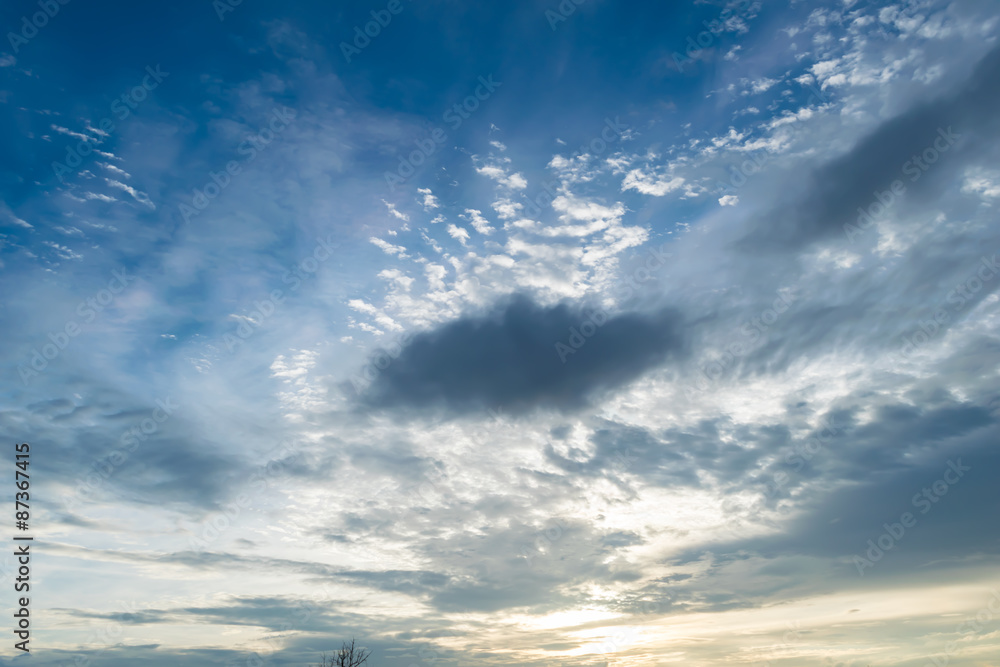 Fototapeta premium beautiful cloud with sky background