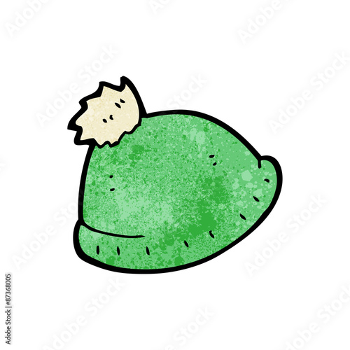 knitted hat cartoon