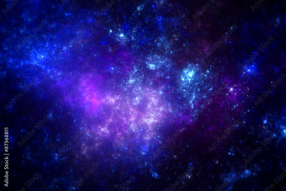 Deep space nebula with stars.