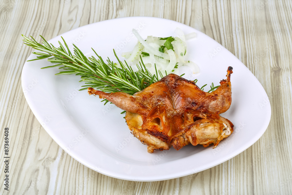 Grilled quail Grilled quail