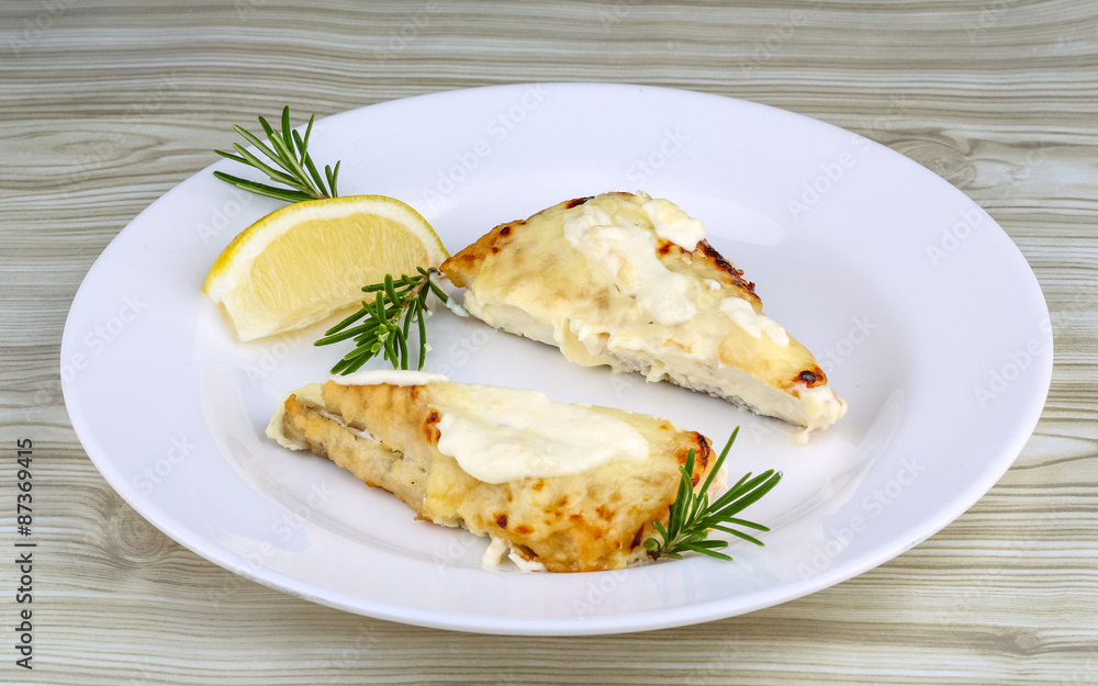 Baked perch fillet Baked perch fillet