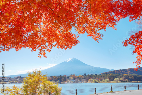 紅葉と富士山 © siro46