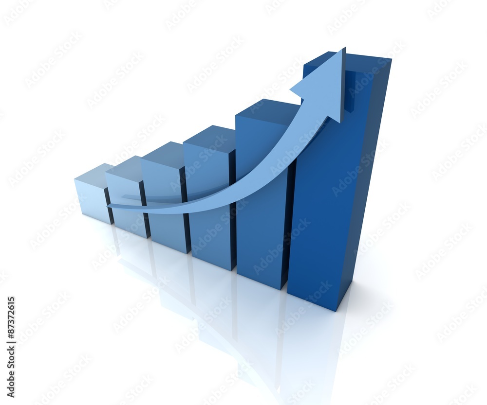 Fototapeta premium success graph
