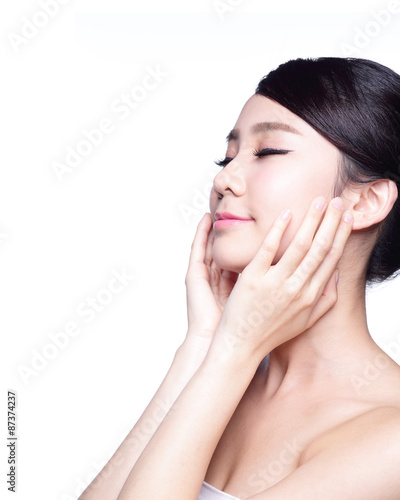 beautiful Skin care woman Face