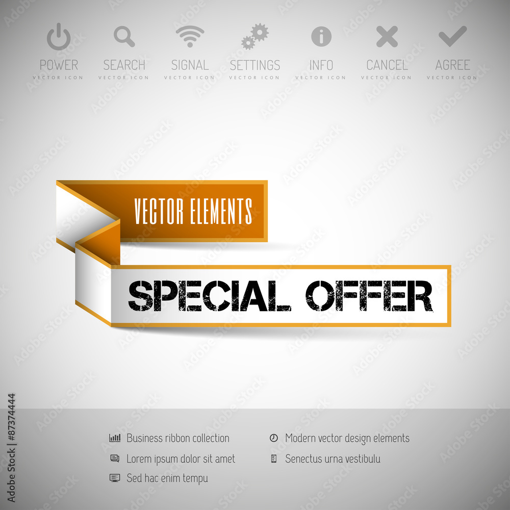 Obraz premium Banner with commerce business content