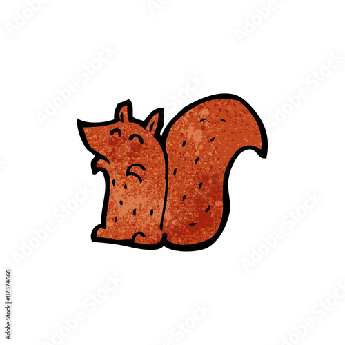cartoon red squirrel