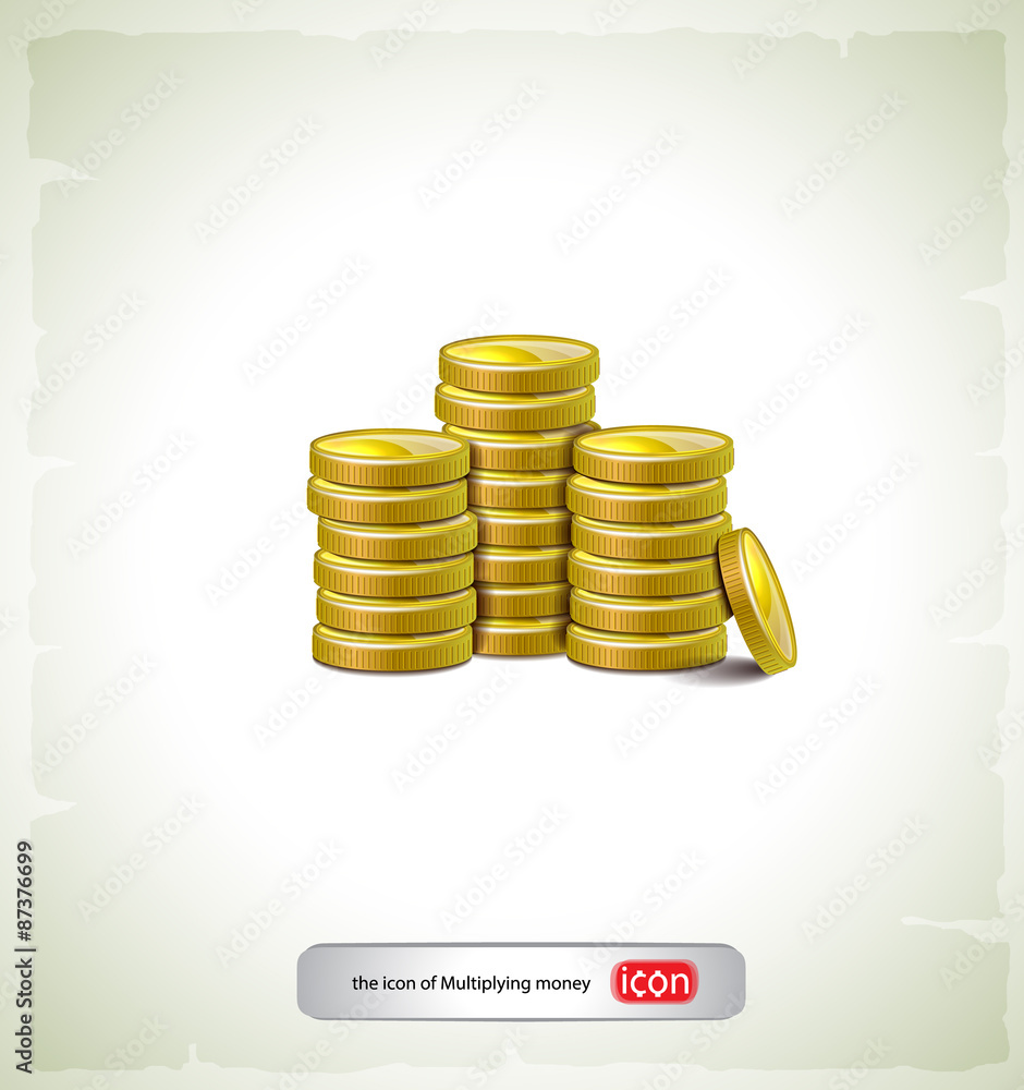 Icon of gold coins
