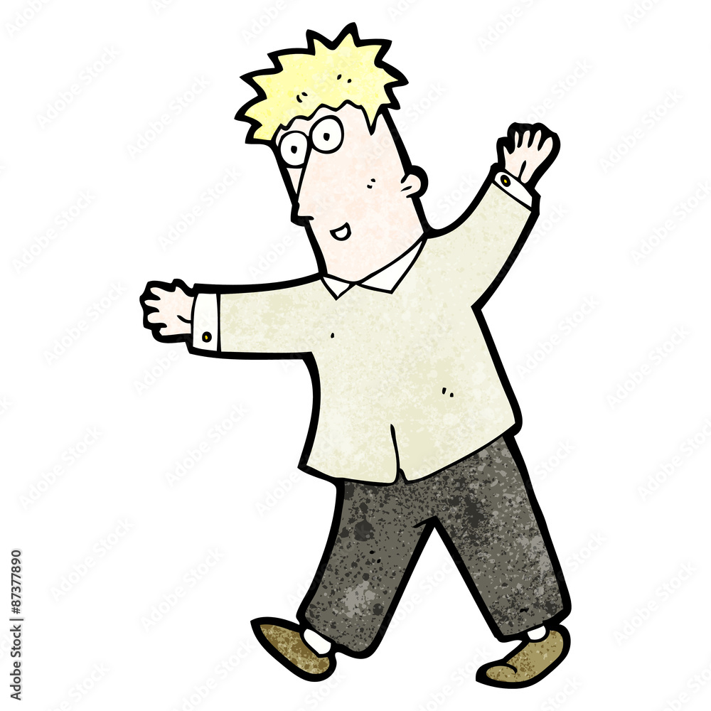 cartoon balancing man cartoon balancing man