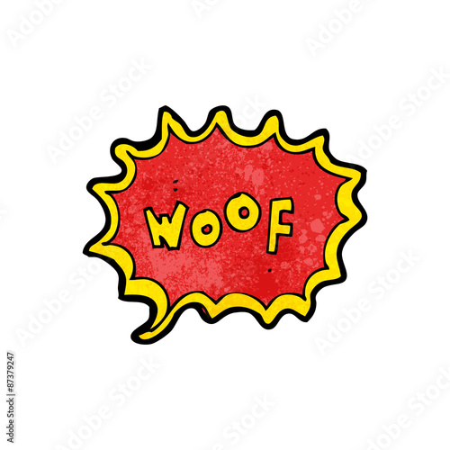 cartoon comic book dog bark