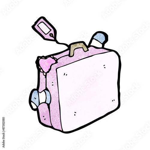 cartoon suitcase