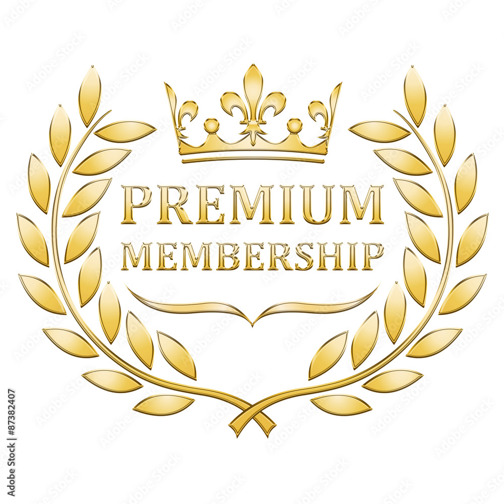 Premium membership laurel wreath Premium membership laurel wreath