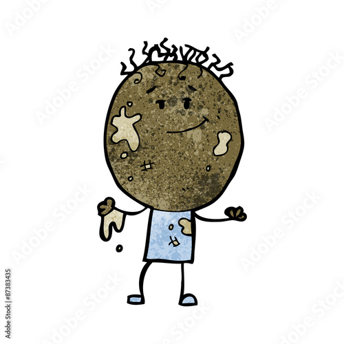 cartoon dirty doodle boy