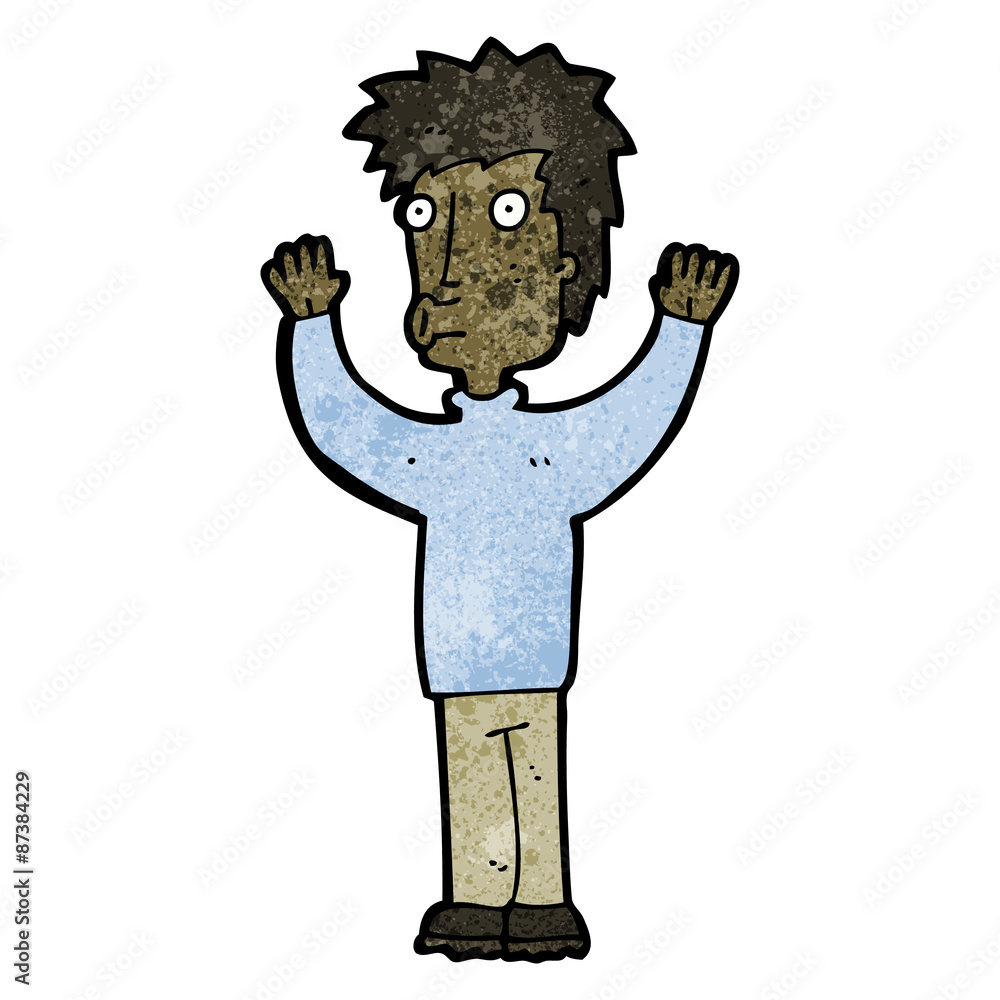 cartoon impressed man cartoon impressed man