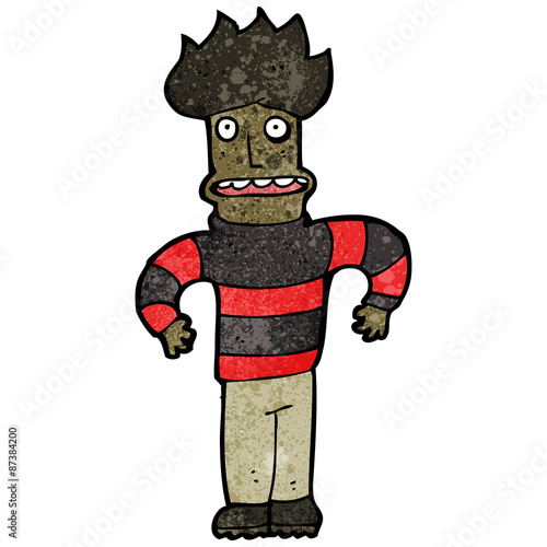 cartoon angst man