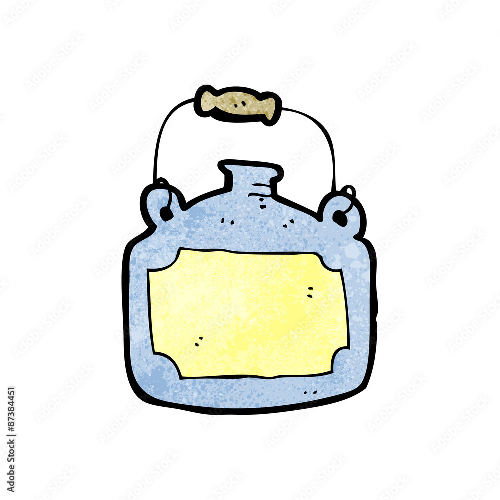 Obraz premium old clay bottle cartoon