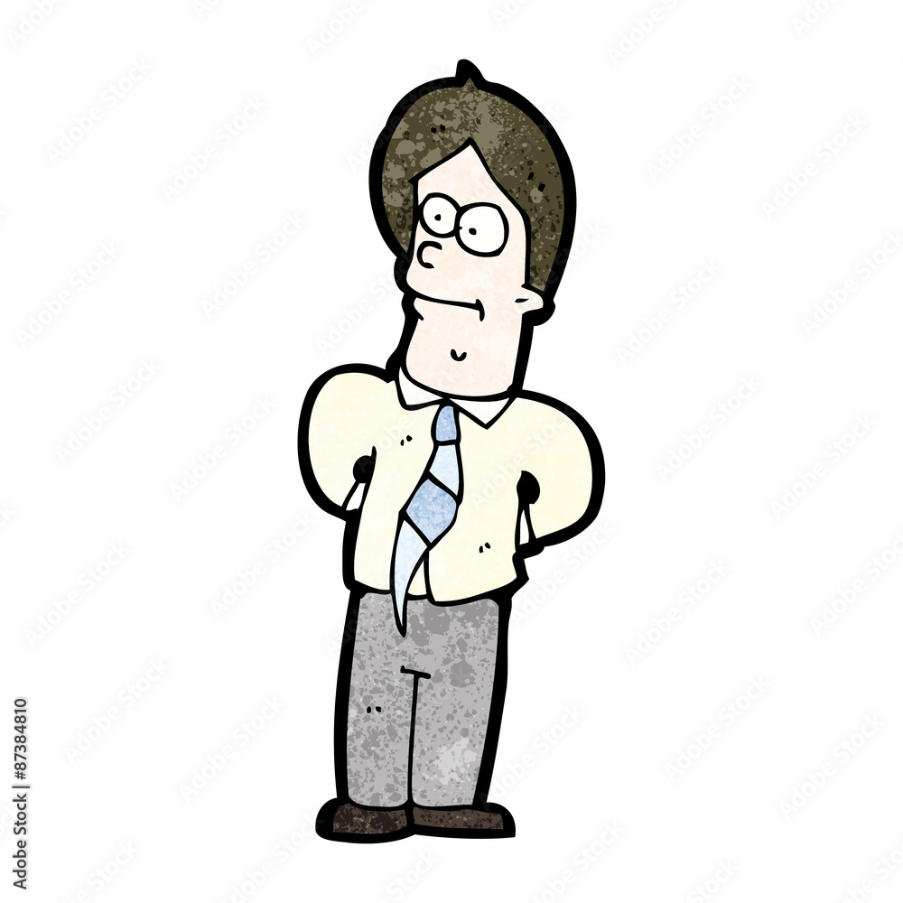 cartoon office man cartoon office man