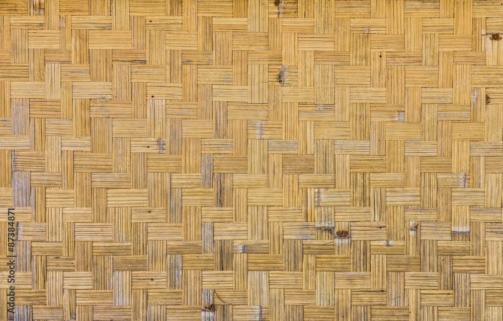 Bamboo wickerwork wall for background and texture Bamboo wickerwork wall for background and texture
