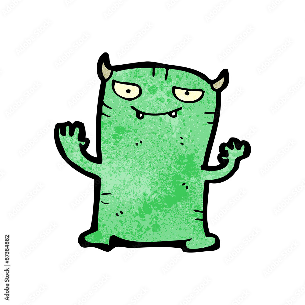 cartoon little monster