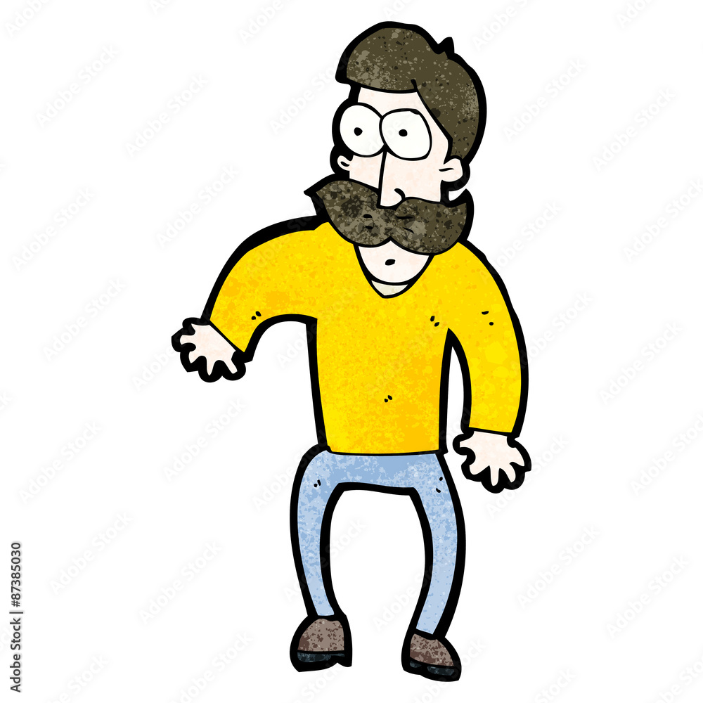 cartoon staring man with mustache cartoon staring man with mustache
