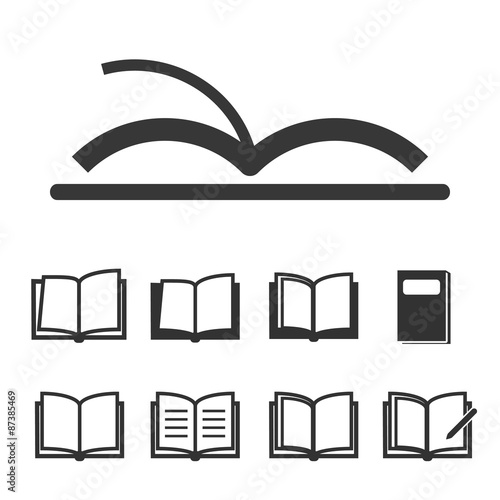 Book icons vector illustration