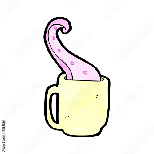 teacup tentacle cartoon