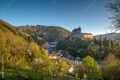 Medieval Castle Vianden, build on top of the mountain in Luxembo
