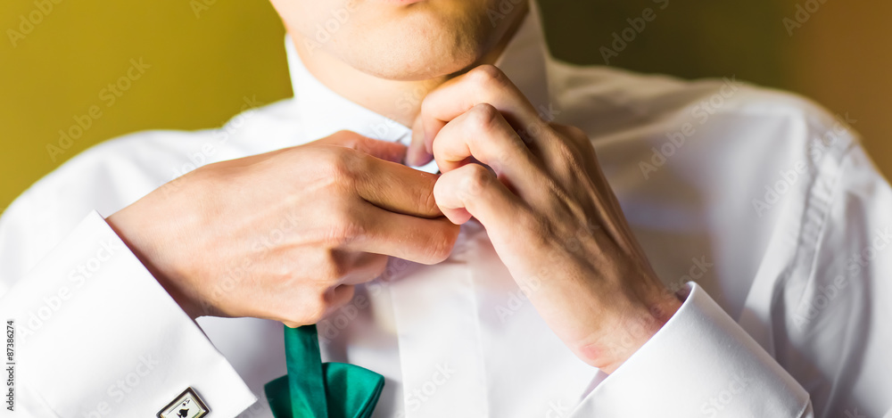 Obraz premium man in a bow tie