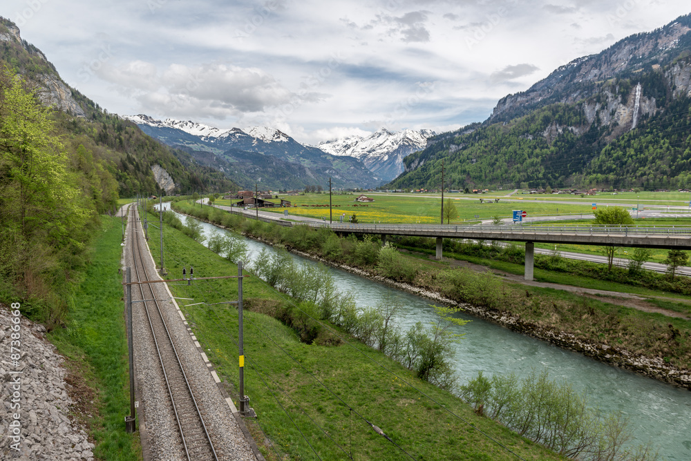 Brienz Lake, Interlaken region in Switzerland Brienz Lake, Interlaken region in Switzerland