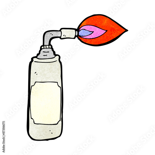 cartoon blow torch