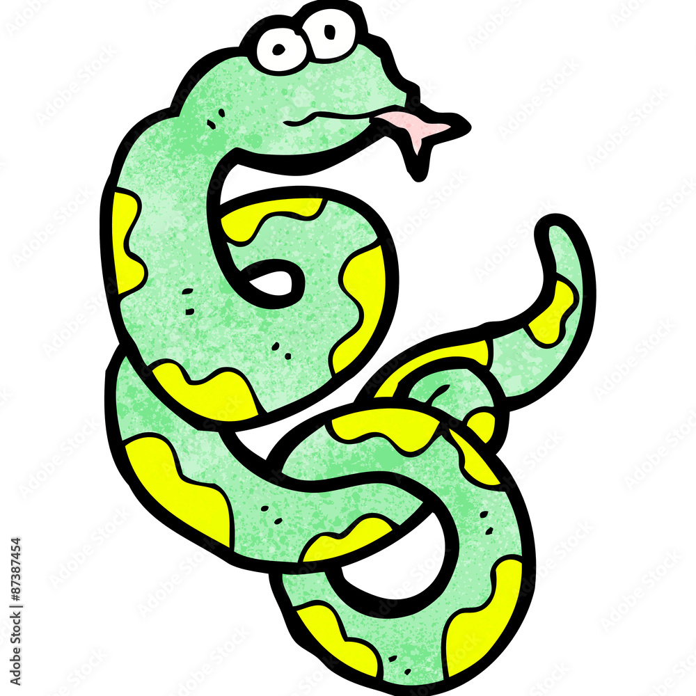 Obraz premium cartoon snake