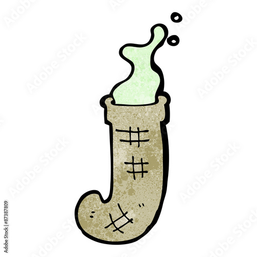 cartoon smelly old sock