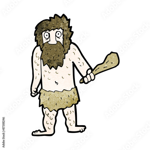 cartoon cave man