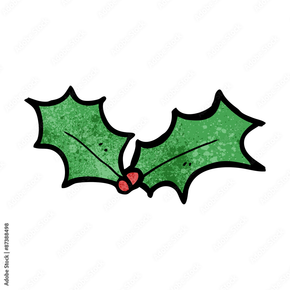 Naklejka premium cartoon holly