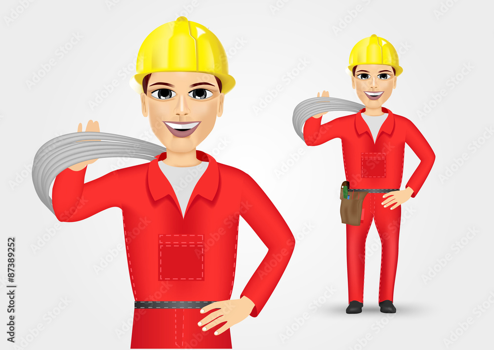 portrait of technical, electrician or mechanic portrait of technical, electrician or mechanic