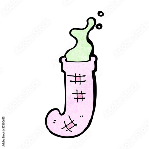 cartoon smelly old sock