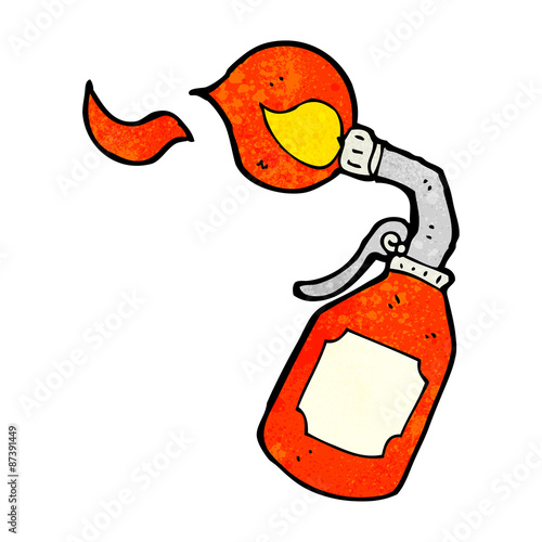 cartoon blow torch