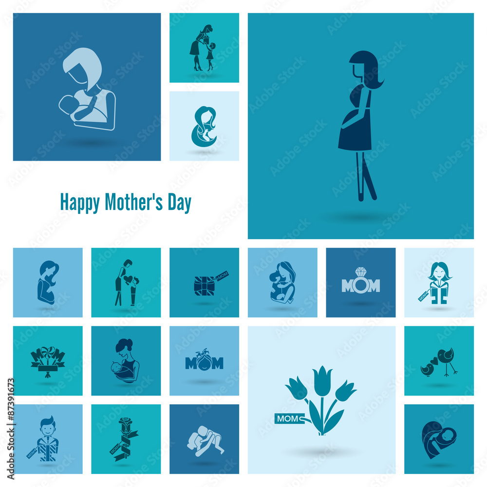 Happy Mothers Day Icons Happy Mothers Day Icons