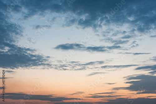 Sunset sky background © yotrakbutda