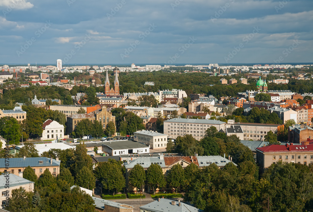 Top view of Latgale suburb, Riga, Latvia