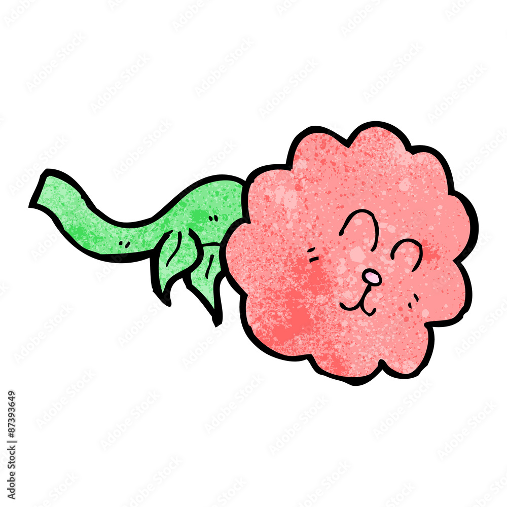 funny flower cartoon character funny flower cartoon character