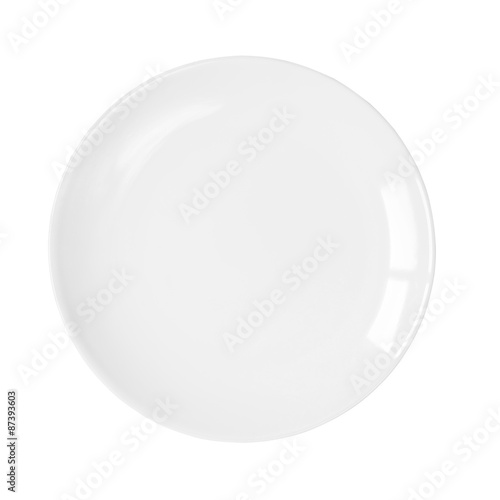 Plate isolated on white background. This has clipping path.
