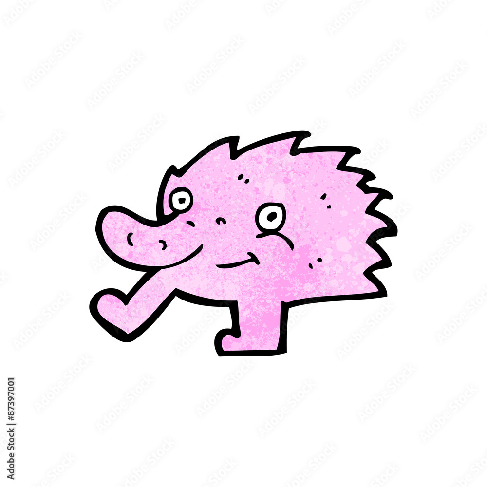 Fototapeta premium funny little monster cartoon