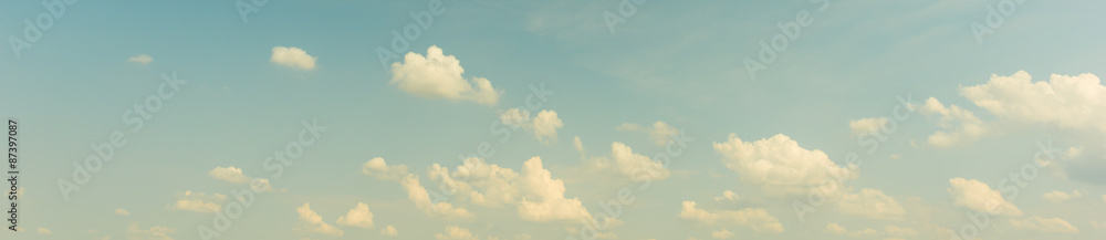 Panorama blue sky