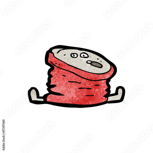 crushed cola can cartoon character