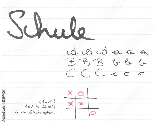 Schulanfang - schreiben lernen