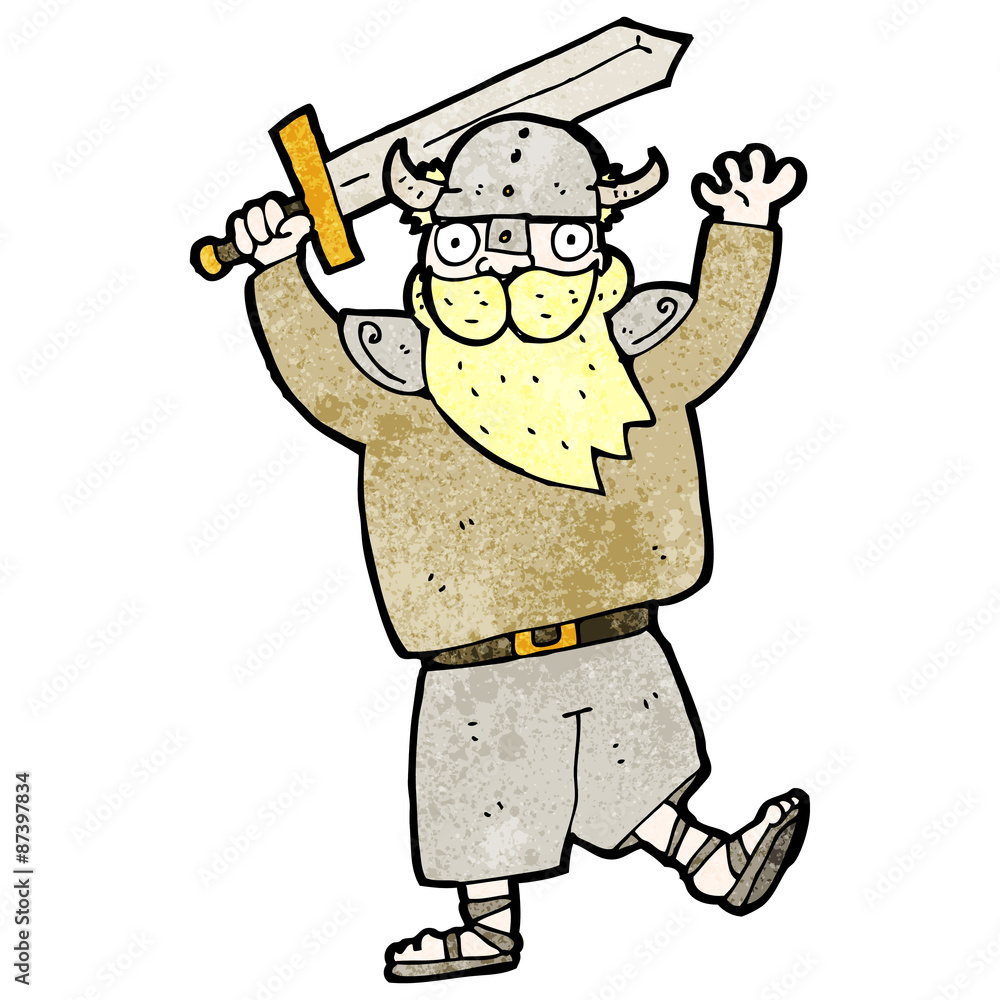 cartoon blond viking man cartoon blond viking man
