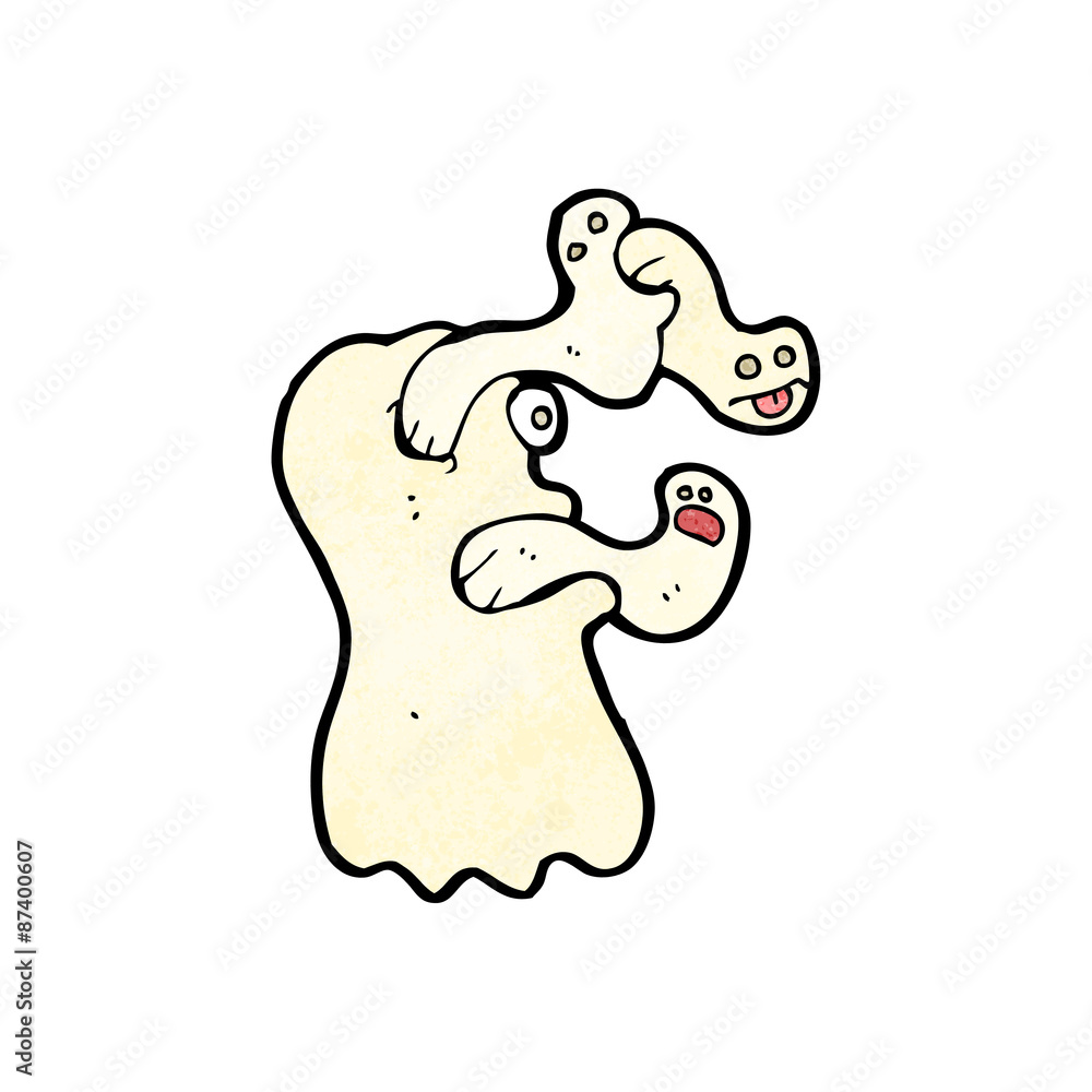 Obraz premium spooky cartoon ghost