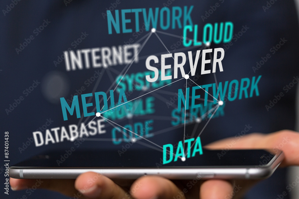 Naklejka premium network